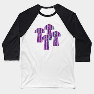 Violet blue mushroom cactus Baseball T-Shirt